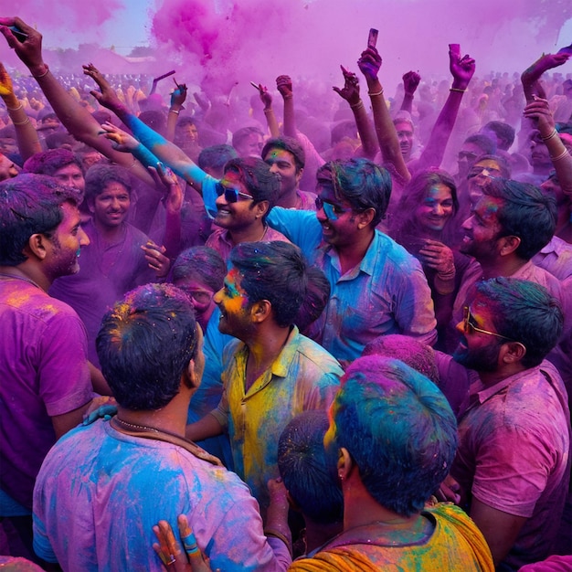 Foto das indische holi-festival