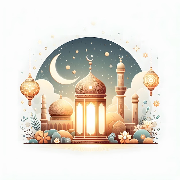 Das islamische Opferfest Eid al-Adha Mubarak Glückliches Eid ul-Adha Lantern islamisches Eid Mubarak