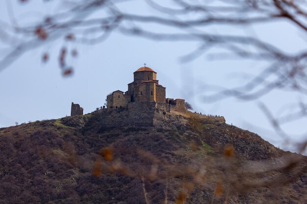 Das Jvari-Kloster ist das georgisch-orthodoxe Kloster in der Nähe von Mtskheta Georgia