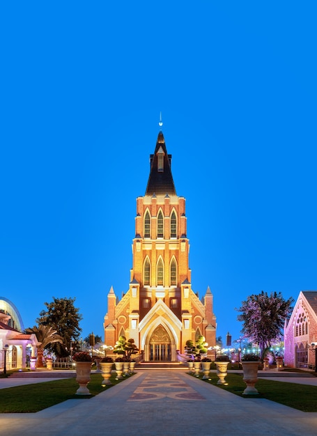 Das Kirchengebäude auf der Insel Haihua, Hainan, China