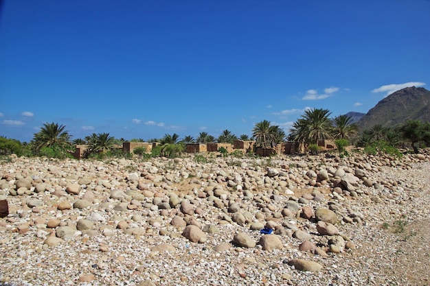 Das kleine Dorf der Insel Socotra im Indischen Ozean Jemen