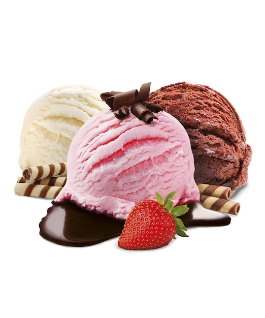 Das köstliche Eiscreme-Trio