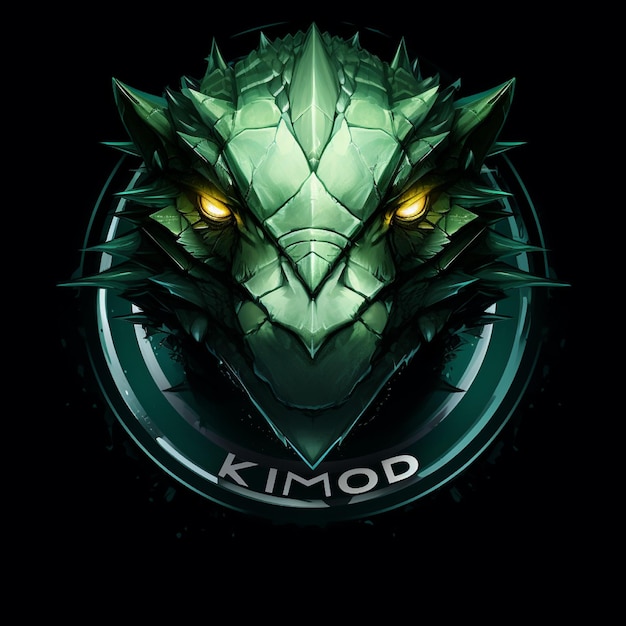 Foto das komodo-logo ist sehr detailliert.