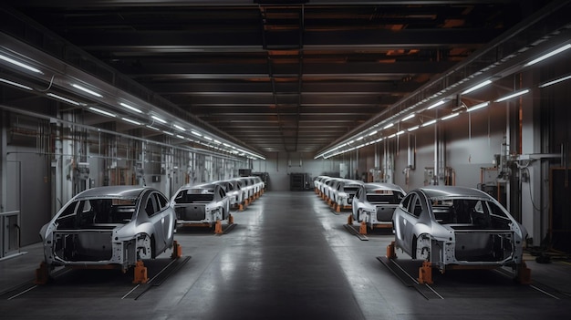 Das Konzept der Automatisierungsfahrzeugfabrik umfasst die generative KI für die Montagelinie von Robotern für die Automobilherstellung