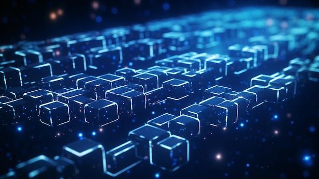 Das Konzept der digitalen Cyberkette der Blockchain