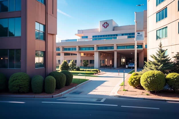 Das Krankenhausgebäude befindet sich in der Stadt Sydney.