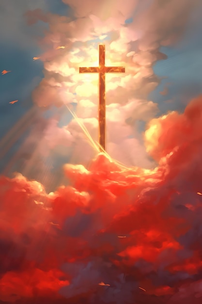 Das Kreuz in den Wolken