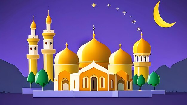 Das Licht des Ramadan, eine beeindruckende Illustration für den heiligen Monat