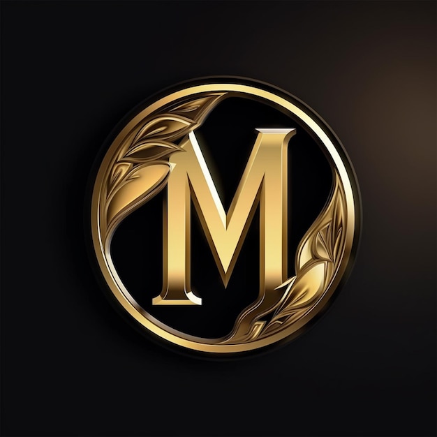 Foto das logo-design des buchstaben m