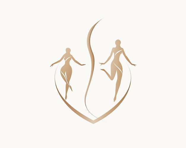 Foto das logo für ein gesundheits- und wellnessunternehmen im stil von hellbronze und beige