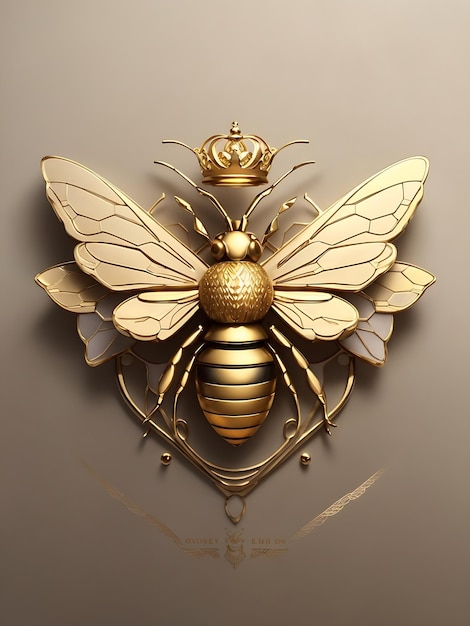 Das Logo zeigt eine Bienenkönigin