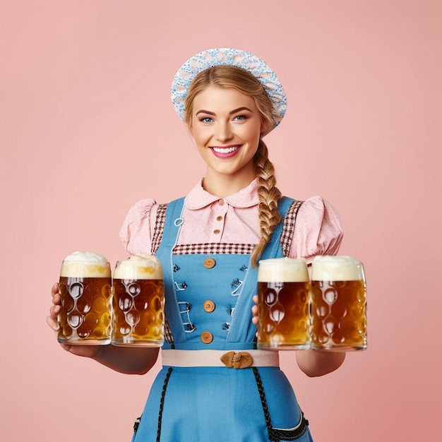 Foto das mädchen vom oktoberfest