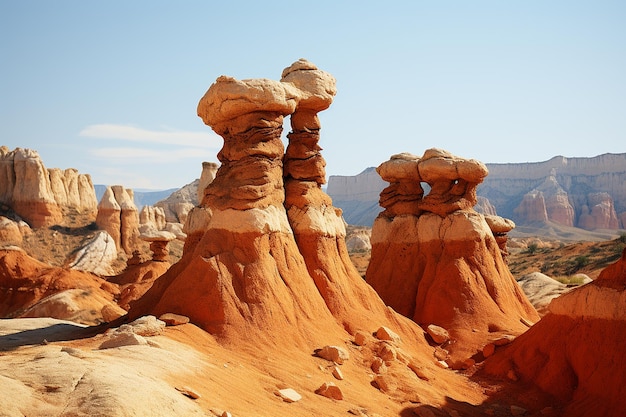 Foto das majestic rocky outcrop ensemble