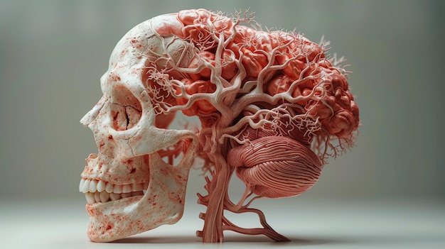 Das menschliche Nervensystem 3D Anatomie des zentralen Nervensystems