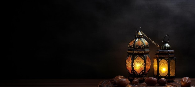 Das muslimische Fest des heiligen Monats Ramadan Kareem Schöner Hintergrund