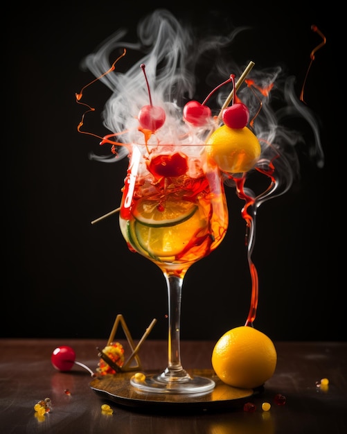 Das rätselhafte Elixir erforscht die molekulare Gastronomie im Cocktail-Himmel