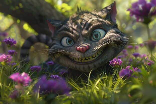 Das rätselhafte Lächeln der Cheshire-Katze im Wunderland