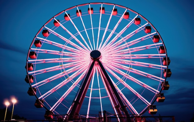 Das Riesenrad in der Nacht