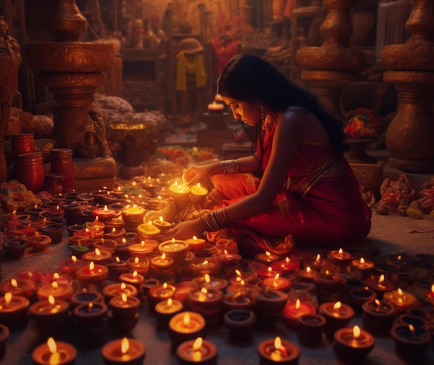 Das Ritual der Vorbereitung auf Diwali