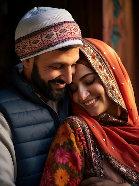 Foto das romantischste paar der welt feiert den romantischsten tag des jahresglücklichen valentinstag