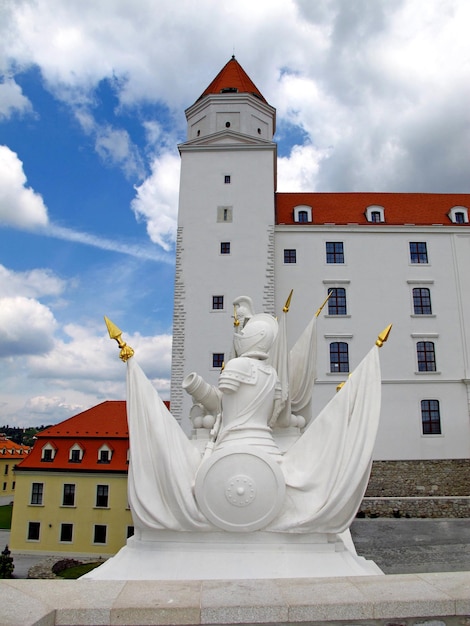 Das Schloss in der Stadt Bratislava, Slowakei