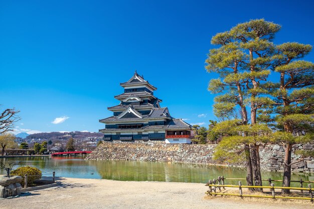 Das Schloss Matsumoto in Japan