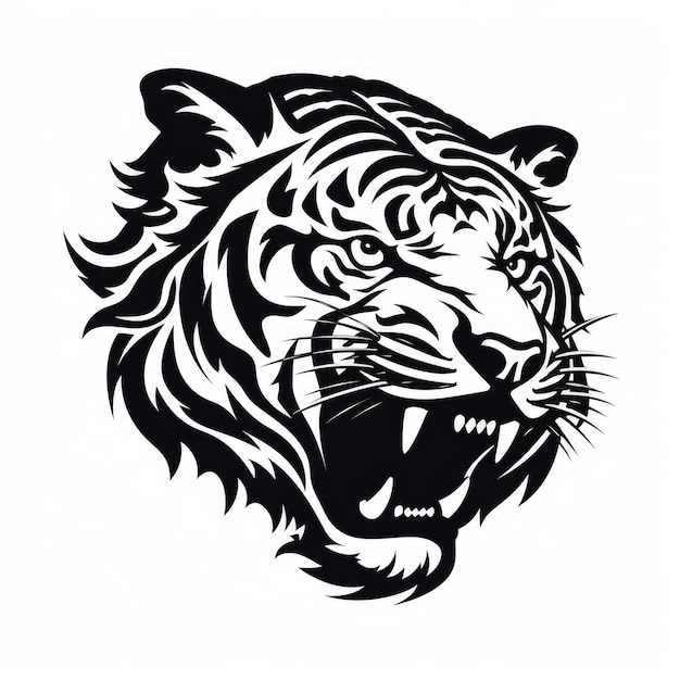 Das schwarz-weiße Tiger-Logo wurde von KI generiert.