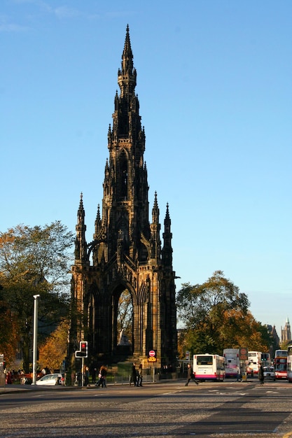 Das Scott Monument ist ein viktorianisches gotisches Denkmal in Edinburgh, Schottland