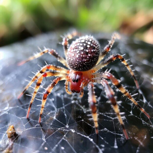 Das Spinnennetz des Gartens