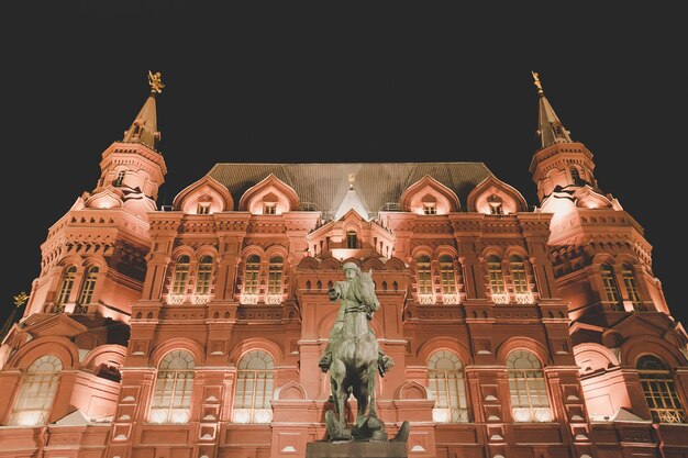 Das Staatliche Historische Museum am Roten Platz in Moskau, Russland. Es ist das Museum für russische Geschichte, das 1872 gegründet wurde