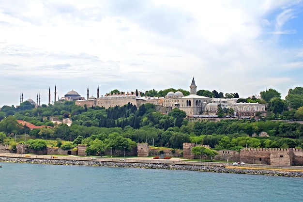 Das Stadtbild von Istanbul, Türkei, Blick vom Bosporus