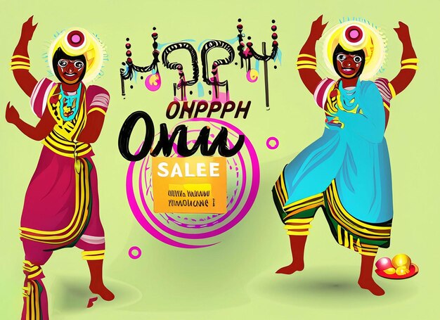 Das südindische Festliche Happy Onam