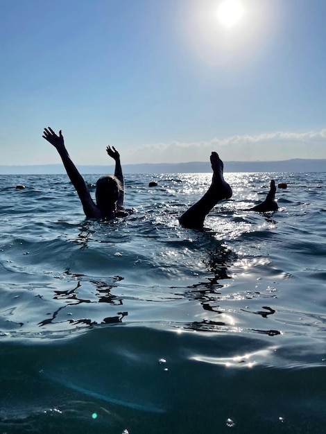 Foto das tote meer, jordanien