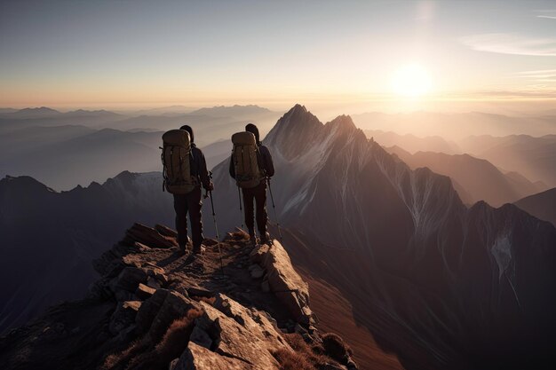 Das Trekking-Abenteuer von Tranquil Dawn Mountain