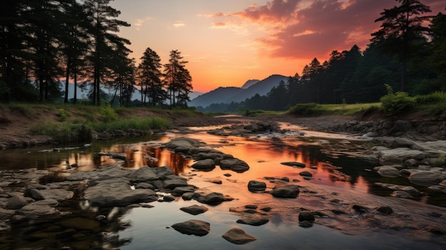 Das UHD-Hintergrundbild des goldenen Sonnenuntergangs