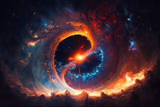 Das Universum in Flammen