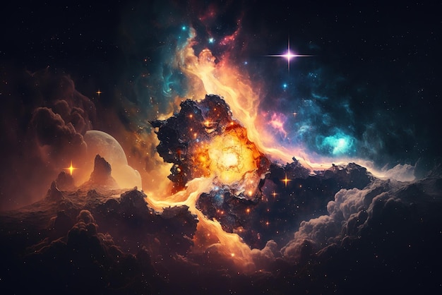 Das Universum in Flammen