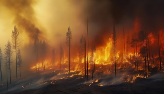 Das verheerende Phänomen der Waldbrände