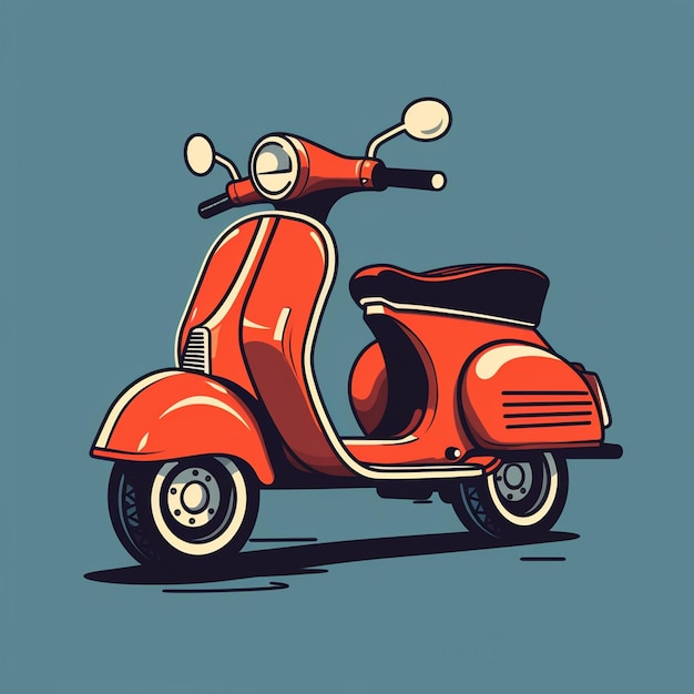 Foto das vespa-cartoon-logo