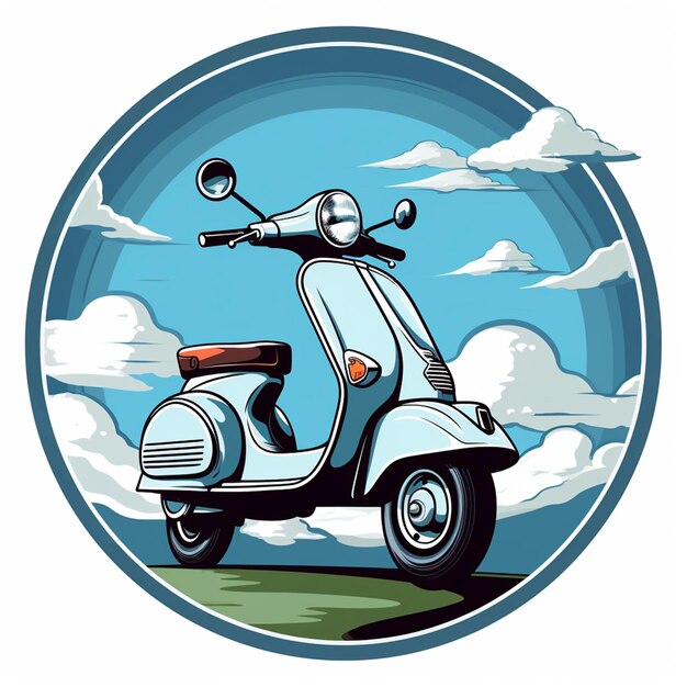 Foto das vespa-cartoon-logo