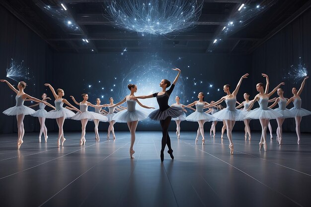 Foto das virtuelle teilchenballett