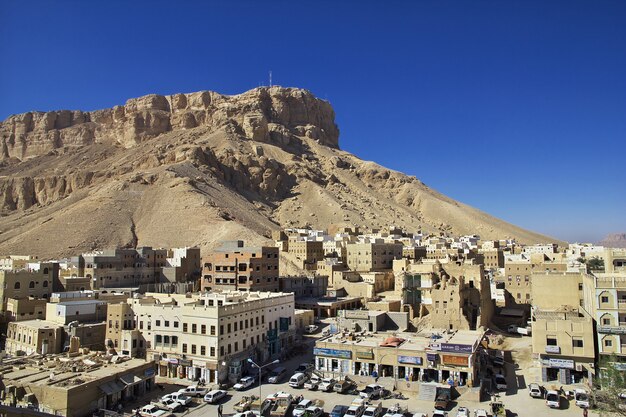 Das Weinlesehaus in Seiyun-Stadt, Hadhramaut, der Jemen