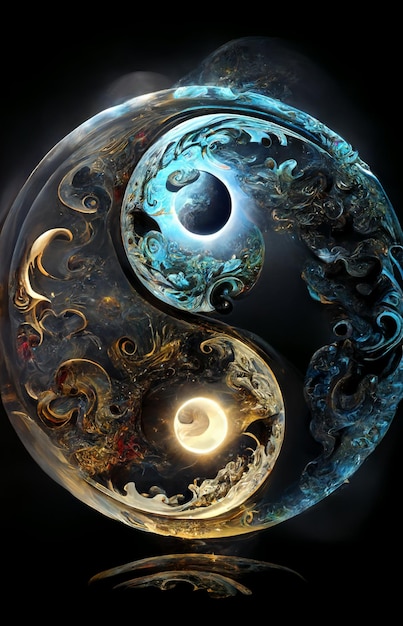 Das Yin Yang ist ein Symbol für Harmonie und Harmonie.