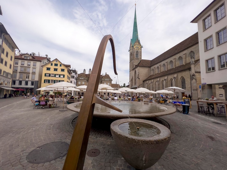 Foto das zentrum der stadt zürich