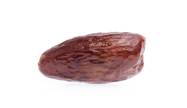 Data halawi seca isolada em um fundo branco.