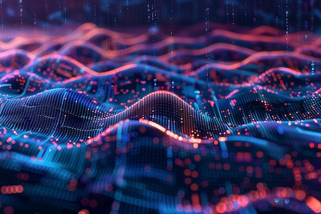 Datenanalyse-Diagramm mit Künstlicher Intelligenz Technologie Geschäftswachstumswahrnehmung