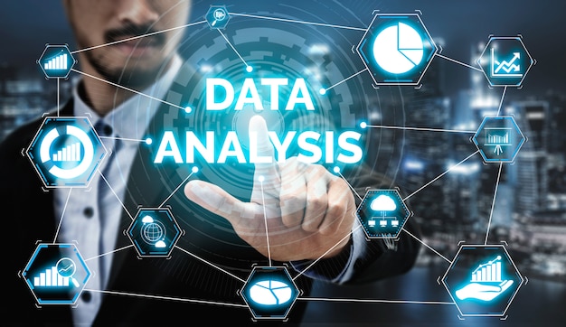 Datenanalyse für Geschäfts- und Finanzkonzept