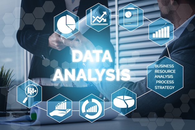 Datenanalyse für Geschäfts- und Finanzkonzept