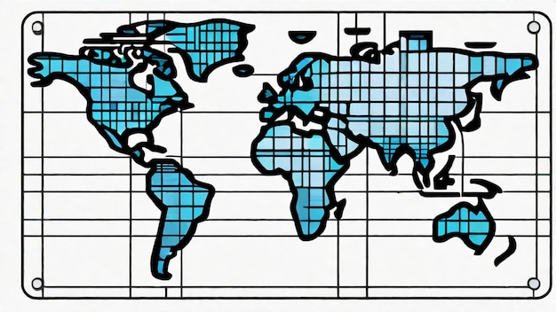 Foto datenkarten und geographische informationssysteme