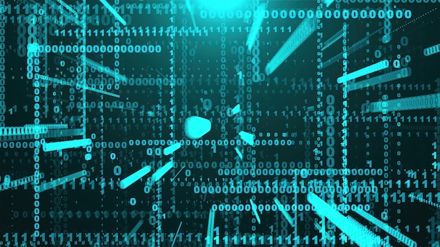 Datos binarios abstractos generados por computadora